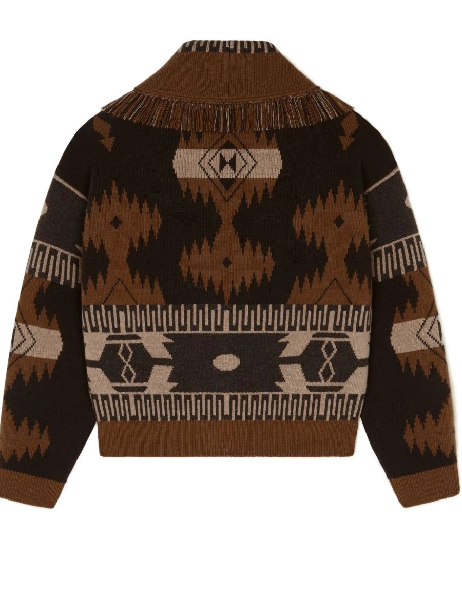 Cheap Alanui patterned-jacquard cardigan Women 0319