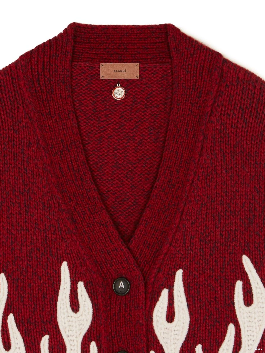 Cheap flame-motif Alanui cardigan cropped Women 0316