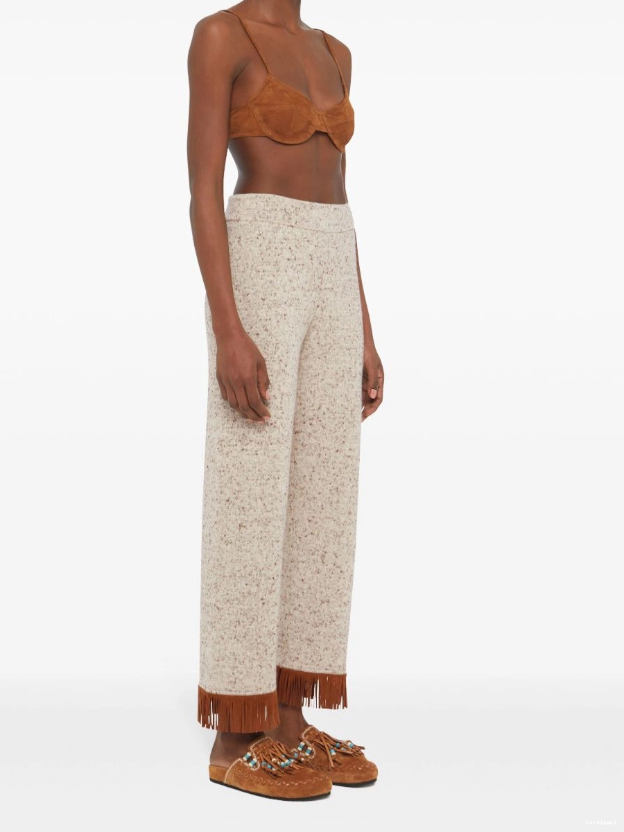 Affordable Alanui Dreamscape trousers Women fringe-detail 0318