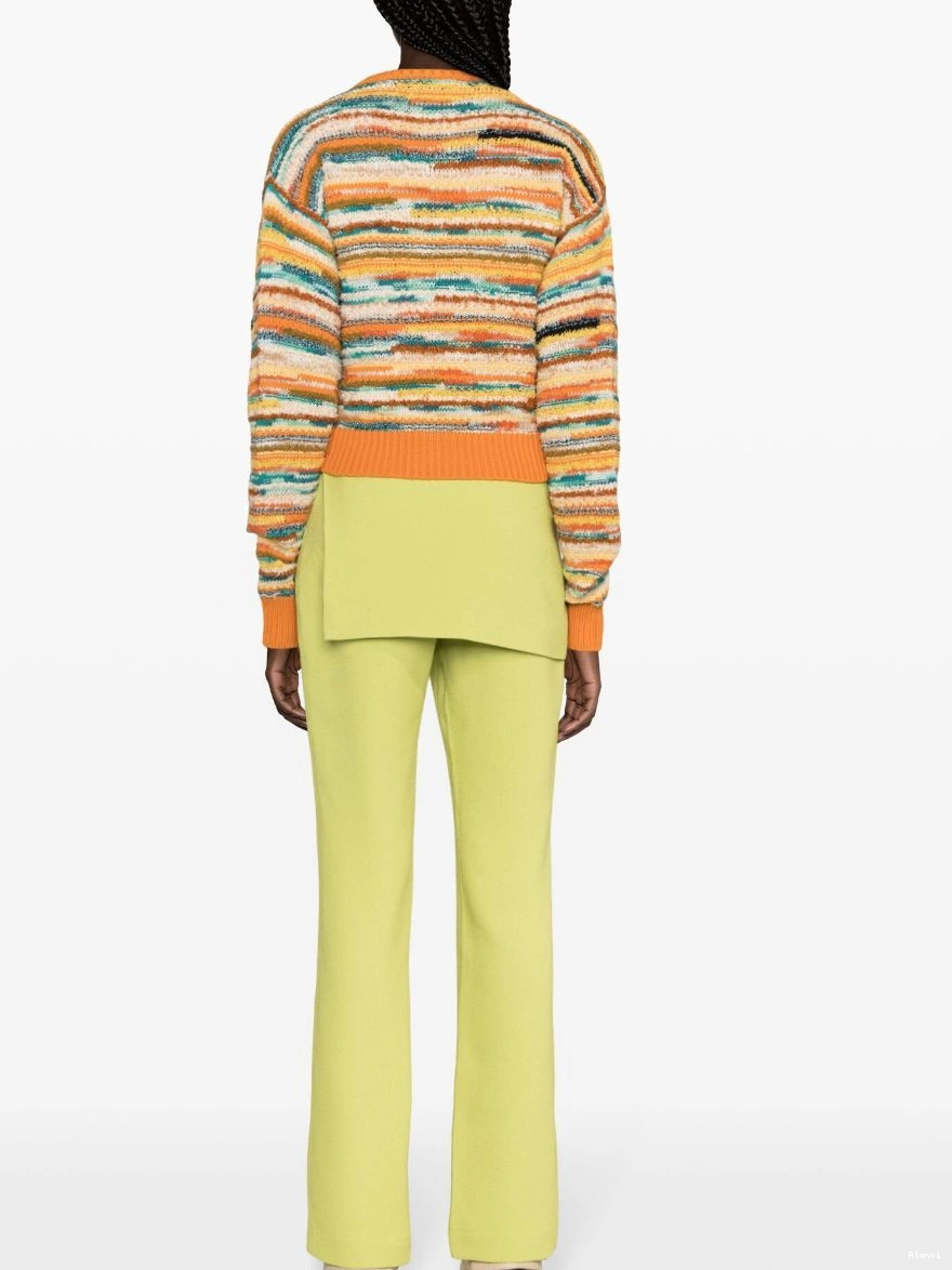 Affordable jumper striped intarsia-knit Alanui Women Madurai 0316