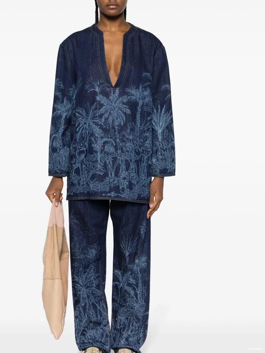 Cheap Women Jungle tunic denim Jouy Toile Alanui de 0317
