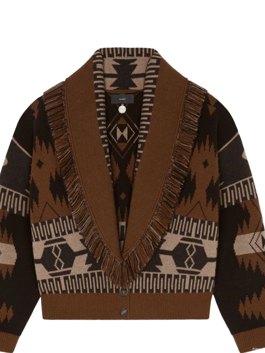 Cheap Alanui patterned-jacquard cardigan Women 0319