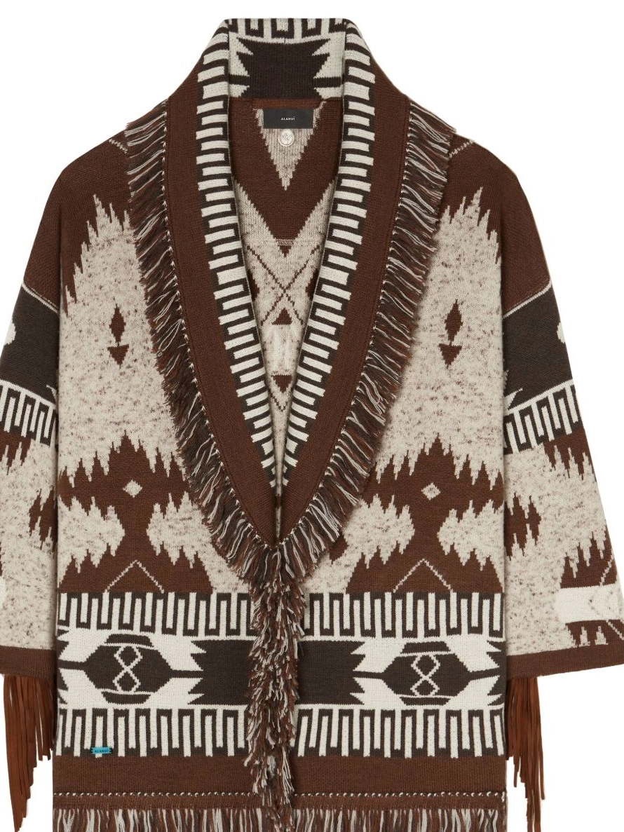 Alanui Women cardigan virgin-wool Dreamscape 0316