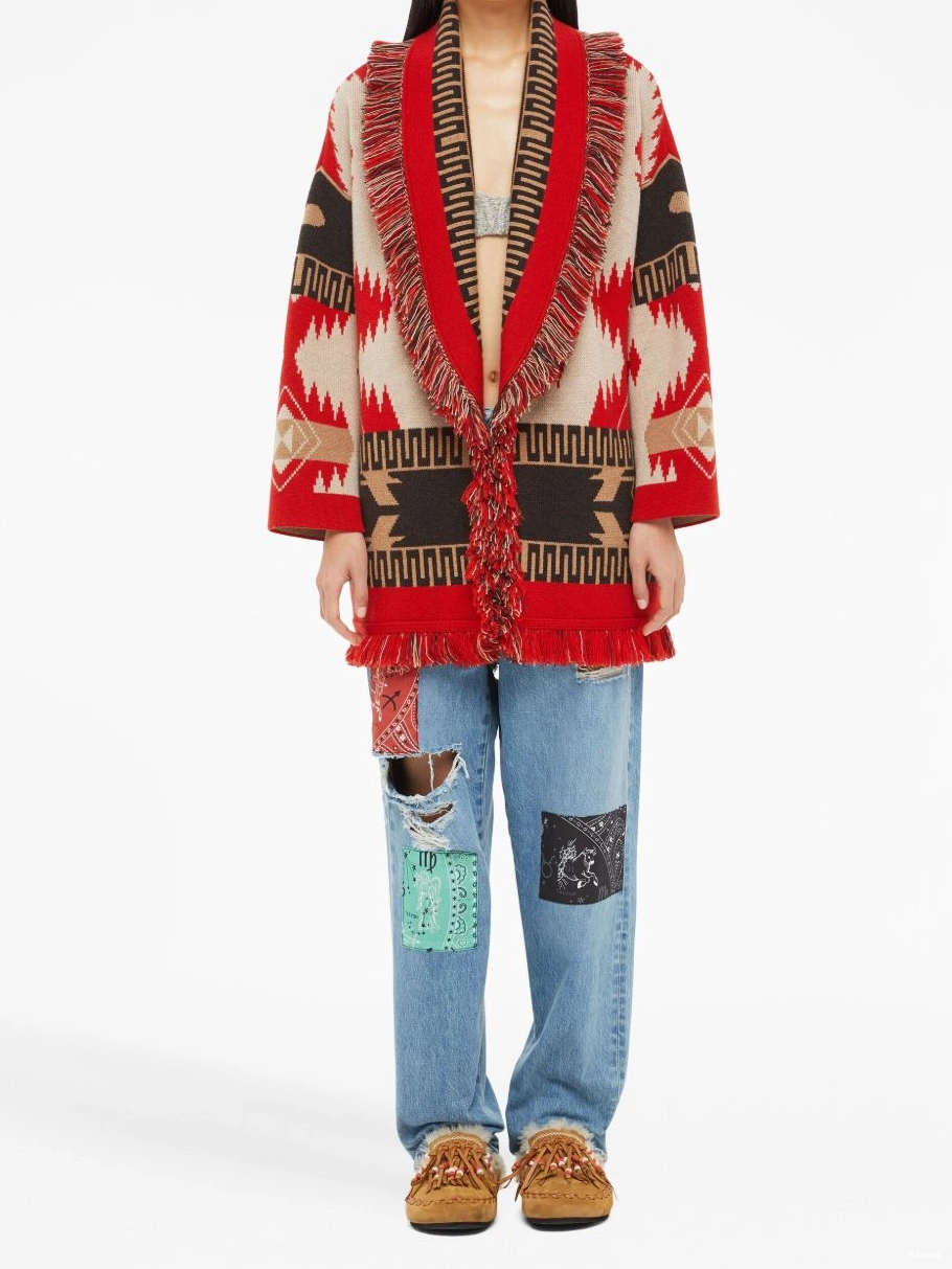 Affordable cardigan Women Icon jacquard cashmere Alanui 0319