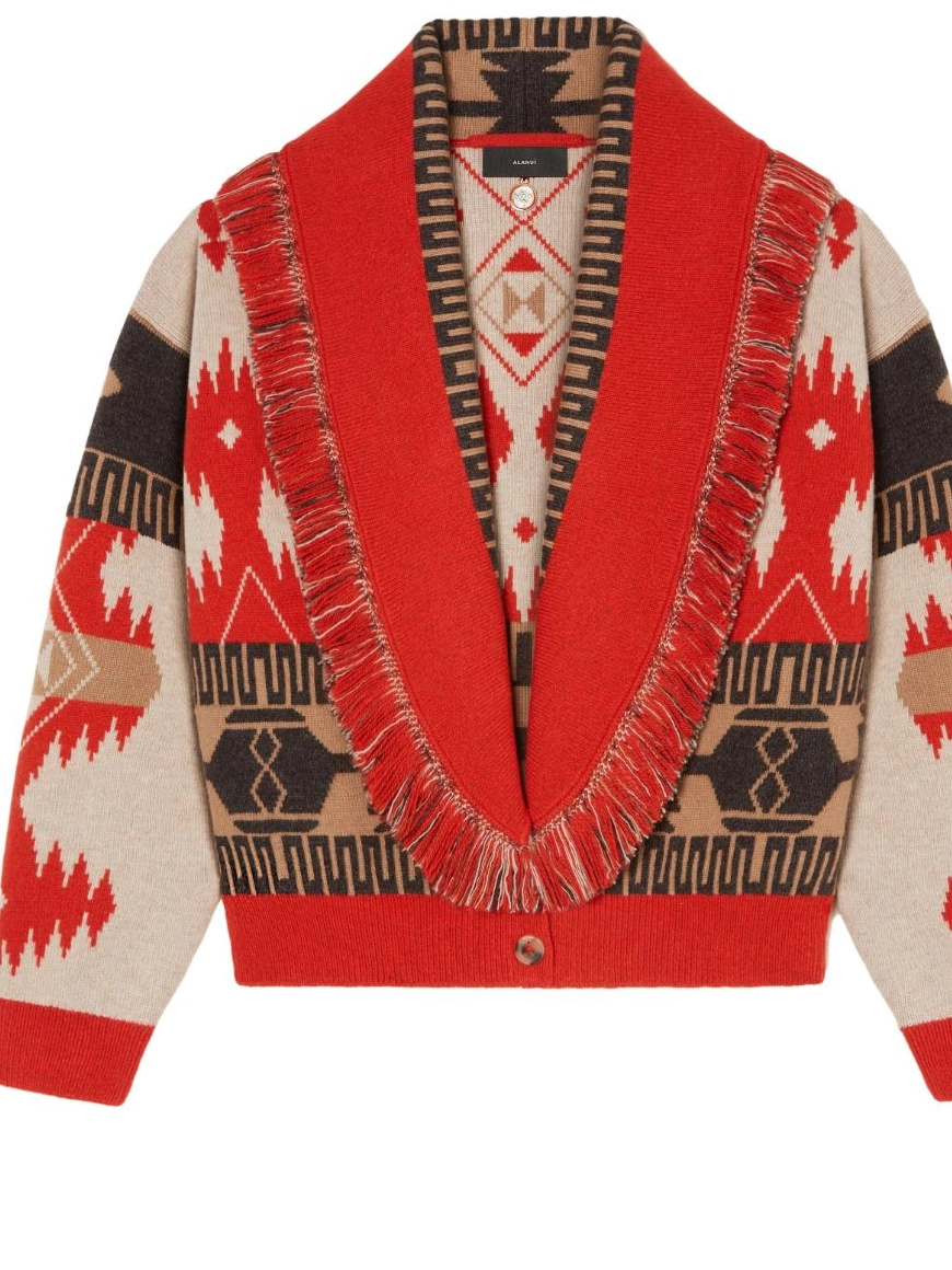 Women cardigan Icon jacquard Alanui bomber 0315