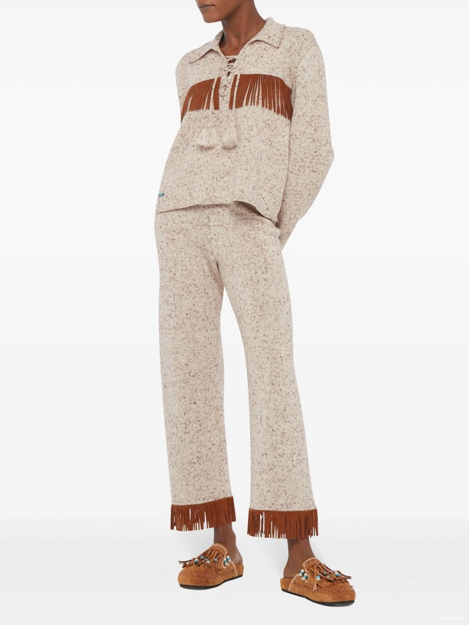 Affordable Alanui Dreamscape trousers Women fringe-detail 0318