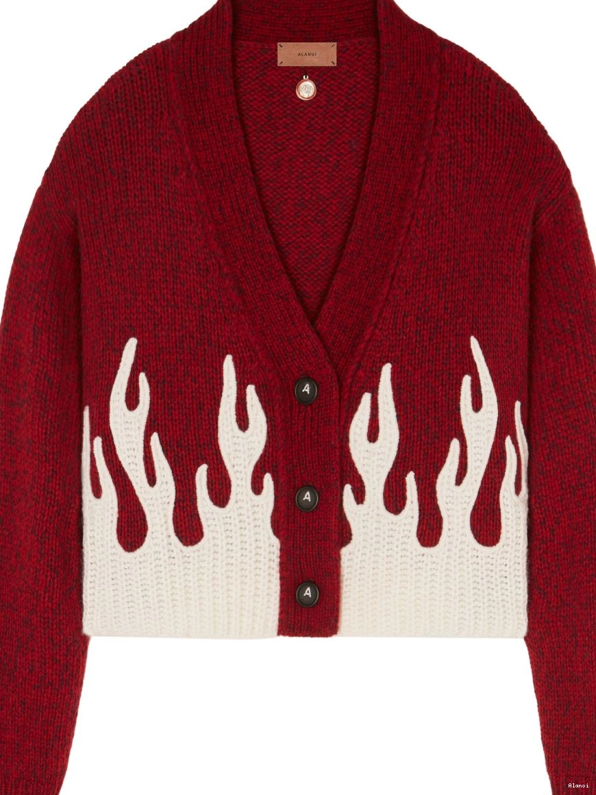flame-motif Alanui cardigan cropped Women 0316