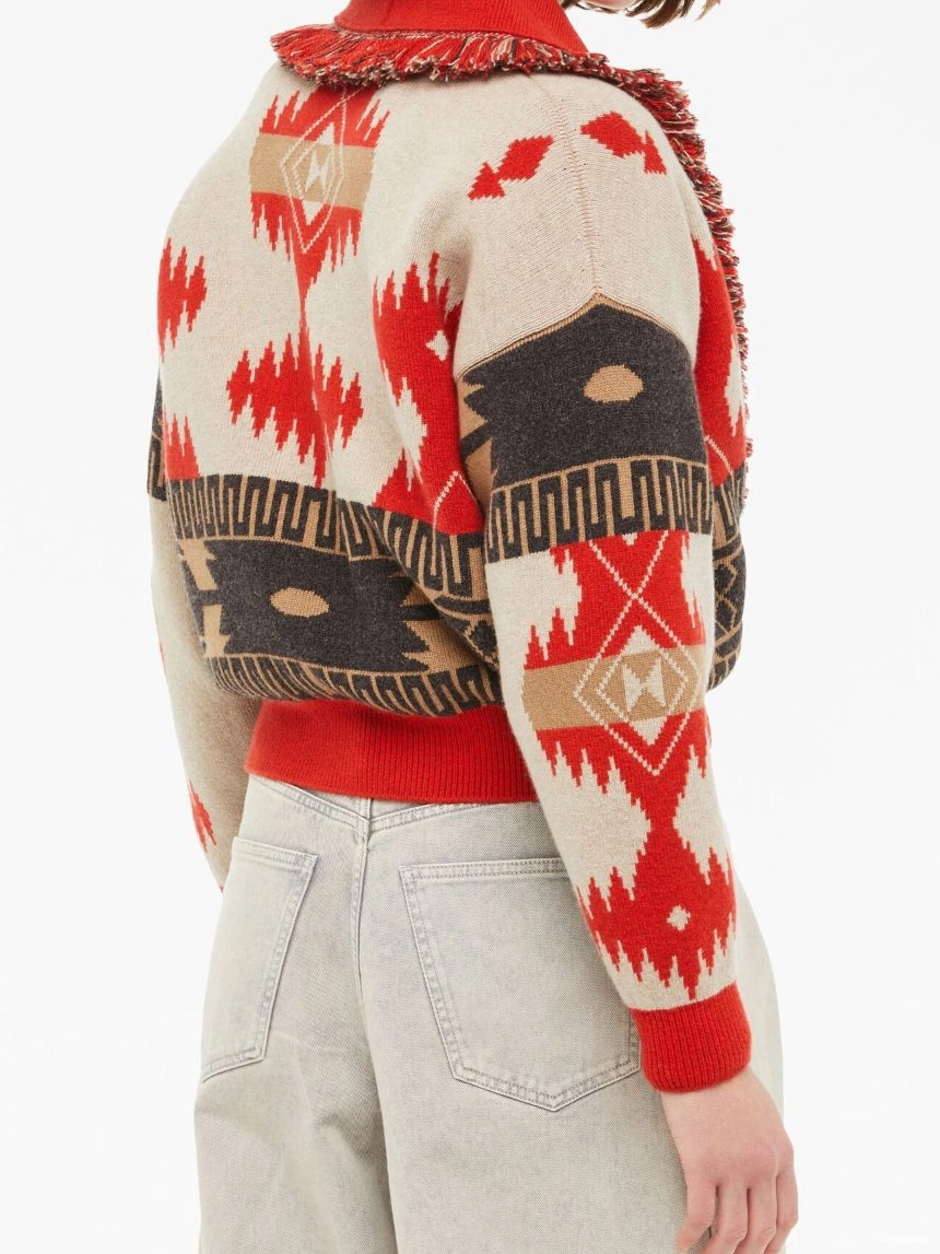 Cheap Women cardigan Icon jacquard Alanui bomber 0315