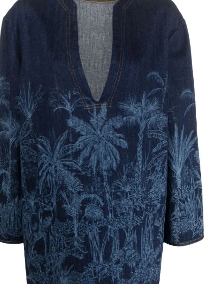 Cheap Women Jungle tunic denim Jouy Toile Alanui de 0317