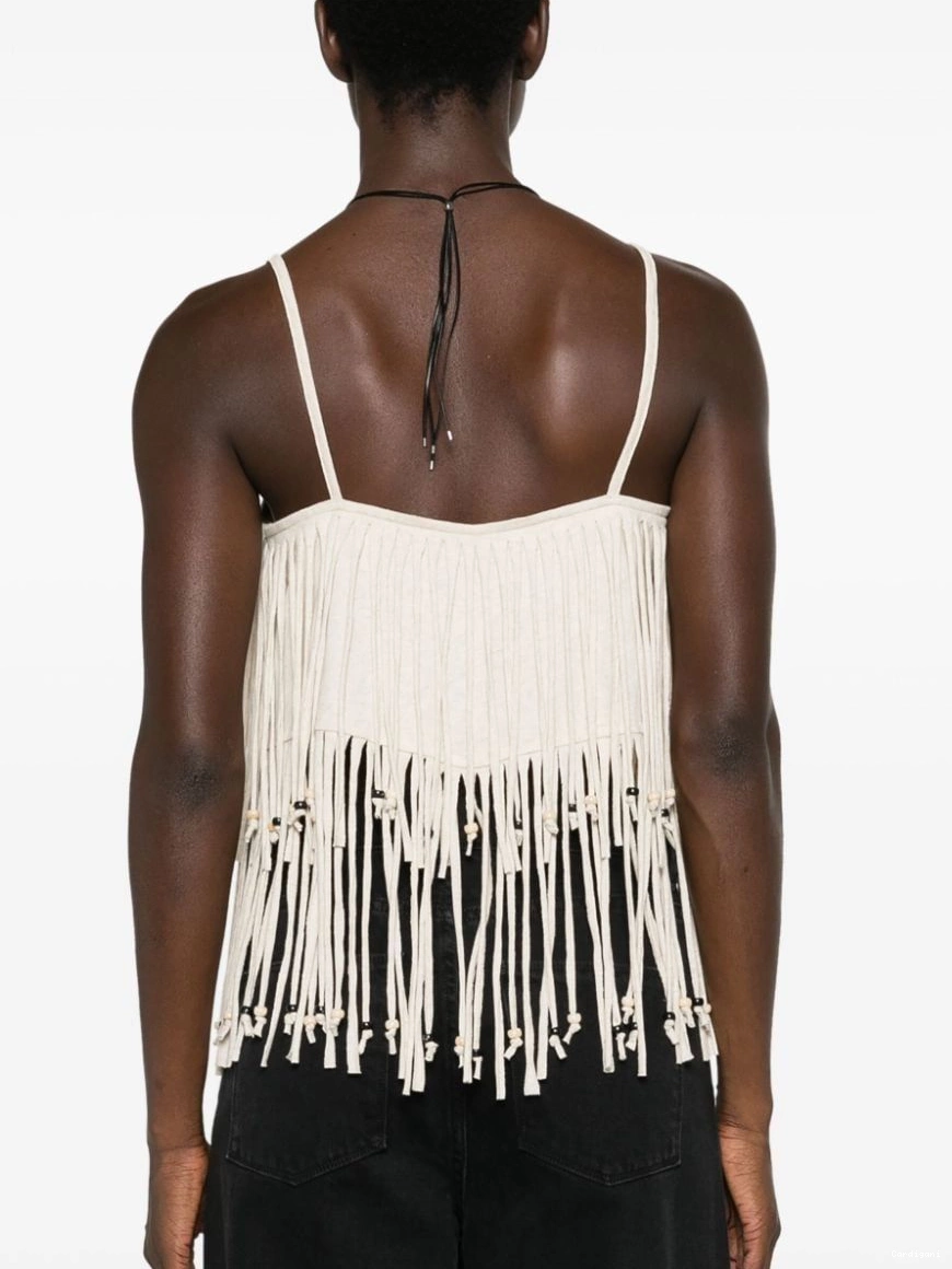 Cheap Monsoon crop fringed bead-detail top Alanui Women 0315