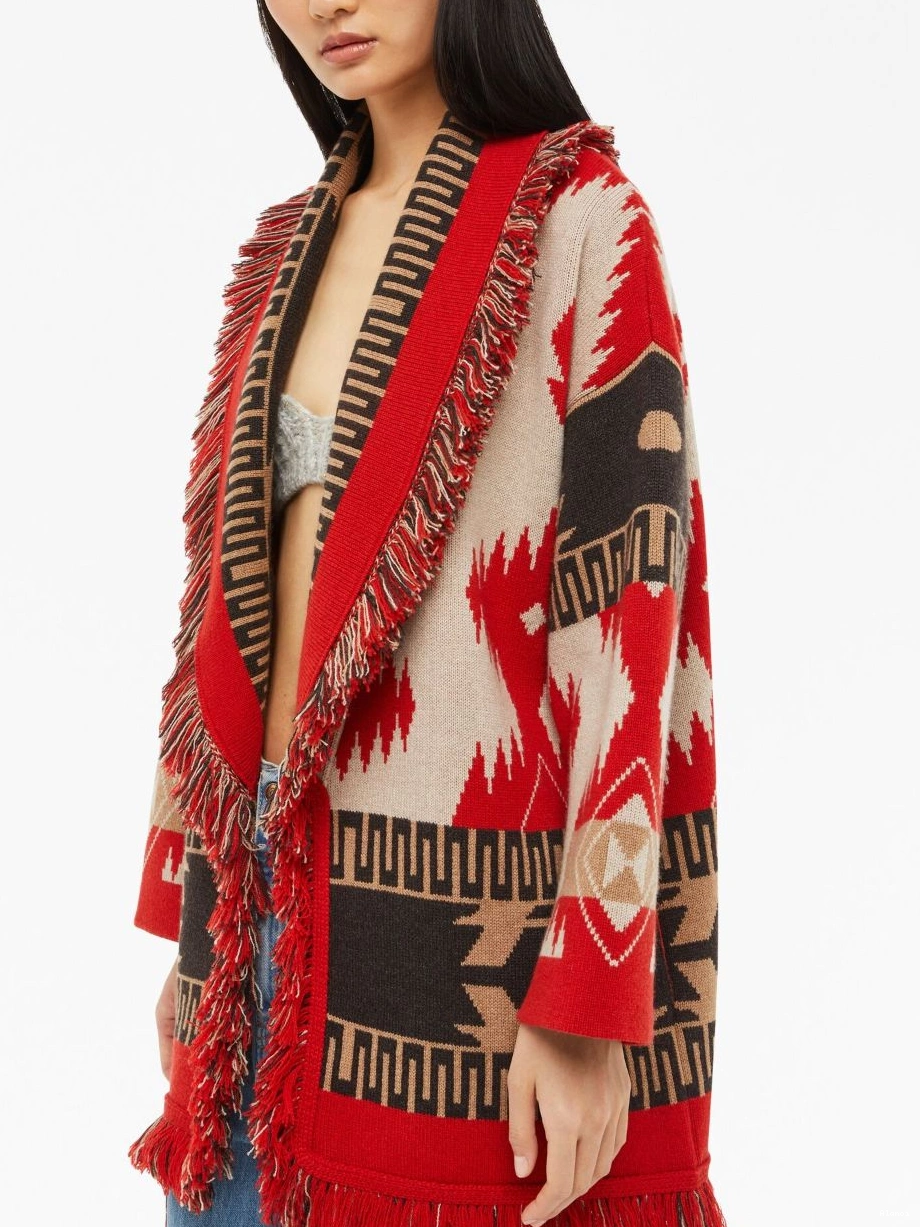 Affordable cardigan Women Icon jacquard cashmere Alanui 0319