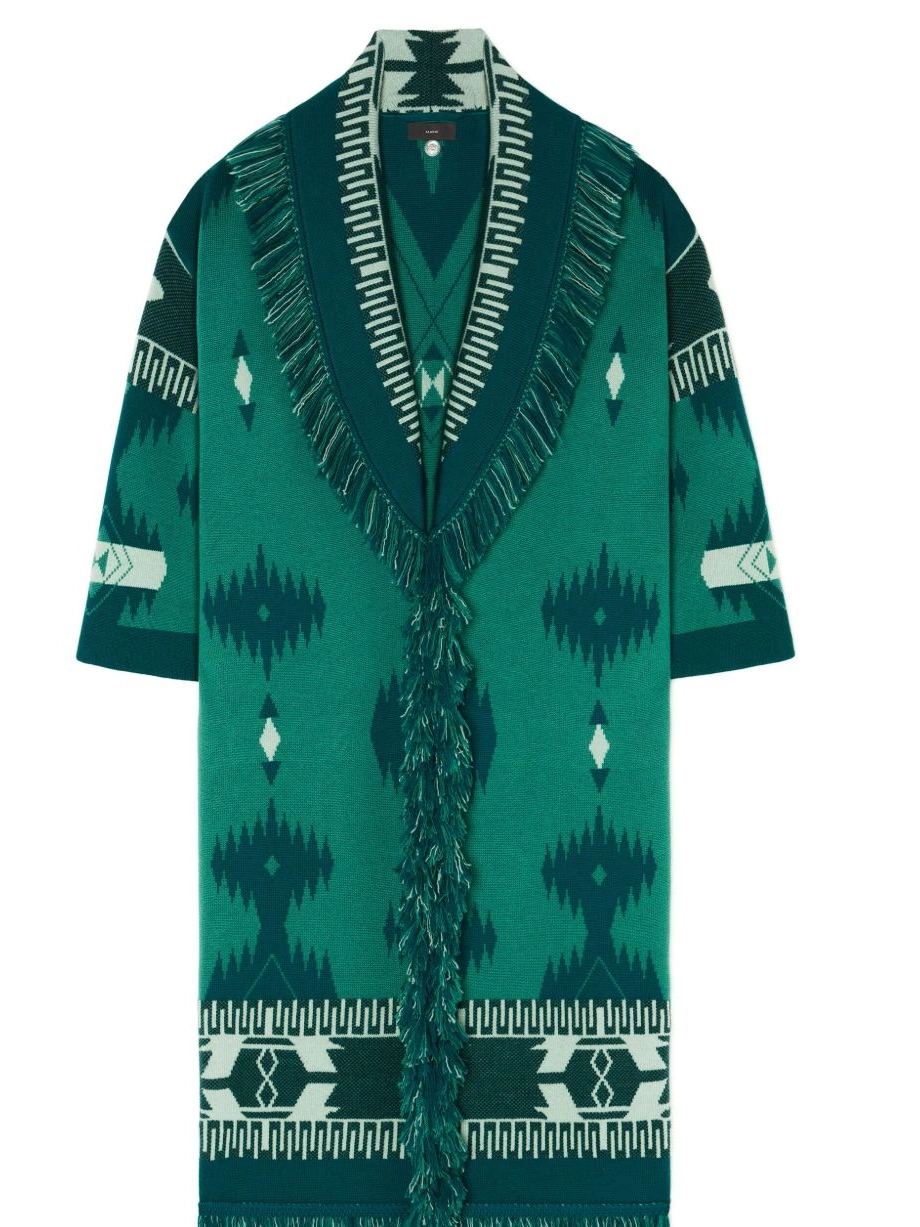 Cheap cardigan Alanui virgin-wool Women patterned-jacquard 0317